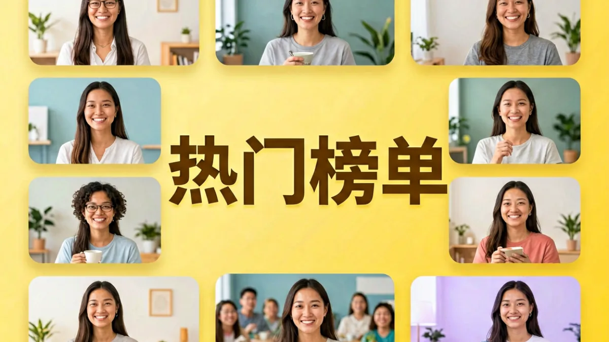 香蕉视频热门视频排行榜封面图，展示平台近期播放量最高的多个视频缩略图拼排效果