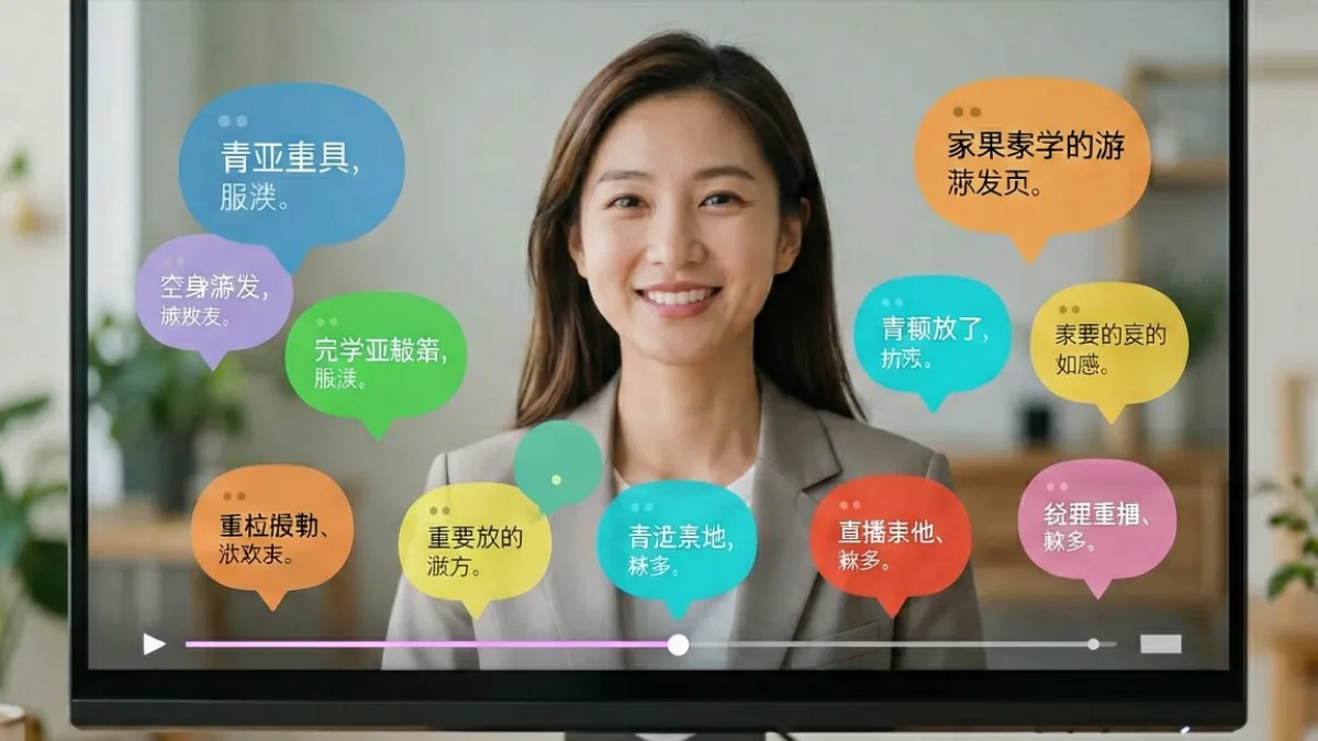 香蕉视频时间轴评论功能演示，视频进度条上方密布用户在特定时间点留下的评论气泡